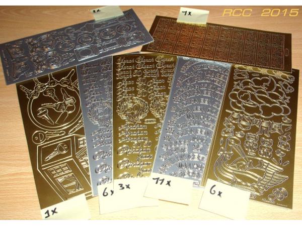 te koop stickervellen allerlei thema s